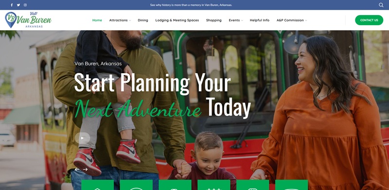 Van Buren Chamber website preview